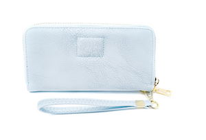 Baby Blues - Magnetic Zip Around Wallet with removable handle